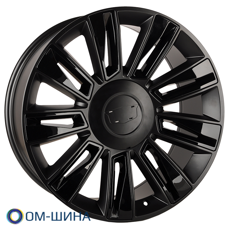  L1337 Luistone L1337 9.0x22/6x139.7 D78.1 ET25 Black Matt Wheel-Gloss Black Decoration Strip