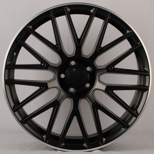 HMD H0932 10.0x21/5x112 D66.6 ET45 Matt Black With Lip Polish