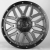 Powcan Y5369 9.0x18/12x139.7/135 D106.1 ET15 Matt Grey with Matt Black Lip