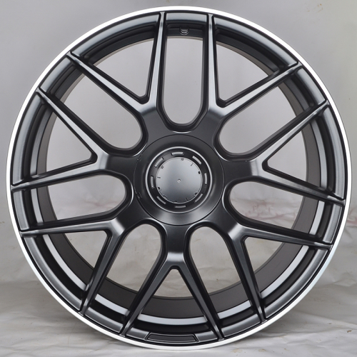 Powcan 3S5318 10.0x22/5x112 D66.6 ET58 Black Matt With Lip Polish