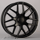  BK5318 Powcan BK5318 9.5x21/5x112 D66.6 ET45 Satin Black Machined Lip