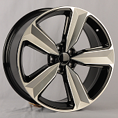  H3056F Anzoo H3056F 9.0x20/5x112 D66.45 ET30 Gloss Black Machined Face + Milling 