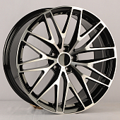  H3086F Anzoo H3086F 10.0x20/5x112 D66.5 ET19 Black Machine Face