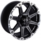  BK717 Powcan BK717 8.5x18/6x139.7 D108 ET15 Matt Black