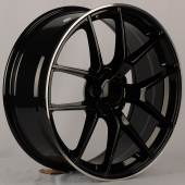  5461 KoKo Kuture 5461 9.0x19/5x112 D66.5 ET40 Gloss Black with Machined Lip