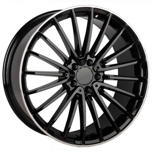 KoKo Kuture 0235 10.0x21/5x112 D66.6 ET46 Gloss Black with Lip Polish