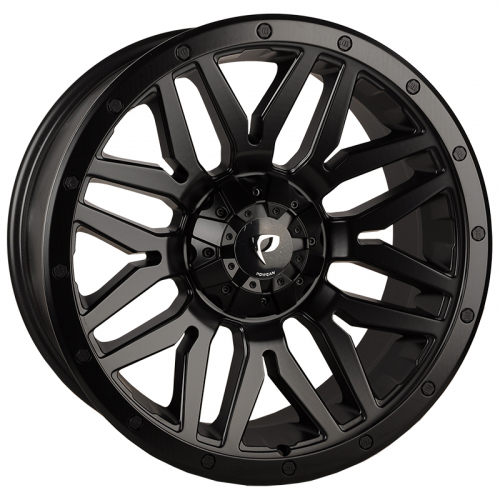 Powcan BK5369 9.0x18/10x139.7/127 D77.8 ET15 Black Matt 