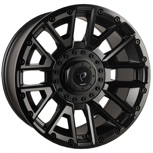 Powcan BK5821 9.0x18/10x127/139.7 D77.8 ET0 BLACK MATT