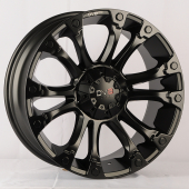  DHC1832 Koko Kuture DHC1832 9.0x20/12x135/139.7 D106.2 ET25 Satin Black with Milled Logo